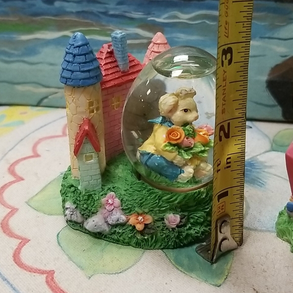 2 Easter bunny snow globe - Picture 7 of 8